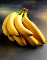 Close-up shot of group of bananas. flat lay. full frame. background concept. top of views. photo