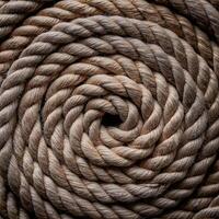 Texture of Jute. Twisted linen rope. as background. top view. pattern texture background photo