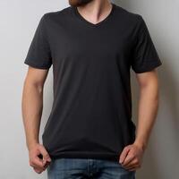 mockup t-shirt isolated on white background photo