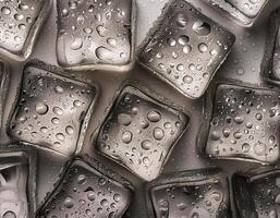 Drink concept cubed ice photo