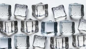 Drink concept cubed ice photo