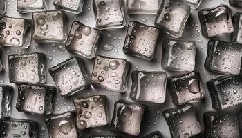 Drink concept cubed ice photo