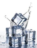 Drink concept cubed ice photo