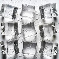Drink concept cubed ice photo