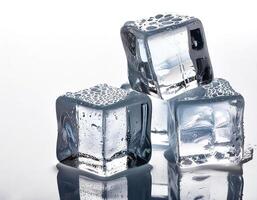 Drink concept cubed ice photo