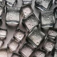 Drink concept cubed ice photo