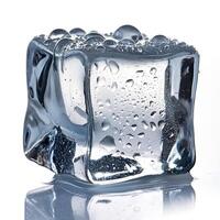 Drink concept cubed ice photo
