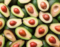 A picture of fresh avocados. photo