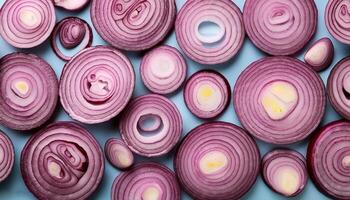 red onion slices photo