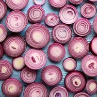 red onion slices photo