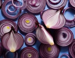 red onion slices photo