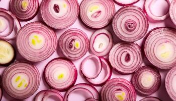 red onion slices photo