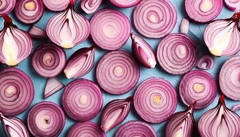 red onion slices photo