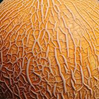 A close-up photo of a ripe melon. Pattern texture background