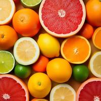 Grapefruit, lime, orange, lemon. photo