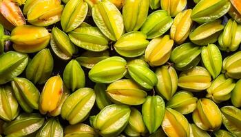 Photo star fruit, a fruit that tastes sour, and is rich in health benefits.