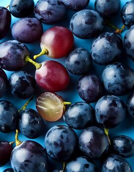 Close up of grapes. pattern texture background photo