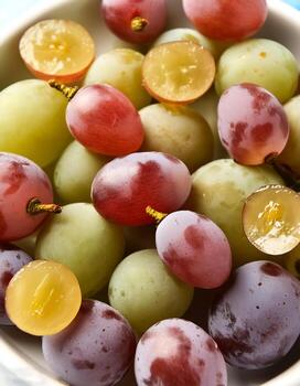 Close up of grapes. pattern texture background photo