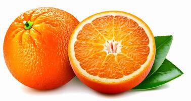 Orange isolated on white background. photo