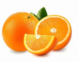 Orange isolated on white background. photo