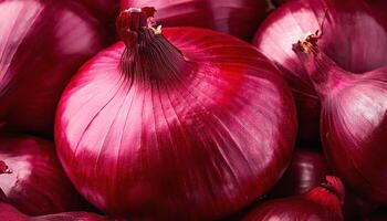 High quality photo of red onion. pattern texture background.