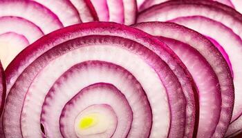 red onion slices. pattern texture background. photo