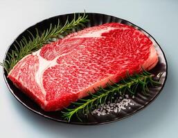 Wagyu beef isolated on background. photo
