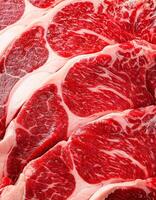 Raw wagyu, Beef, Wagyu Beef, Lean Meat, Raw Meat, Fresh Meat. pattern texture background. photo