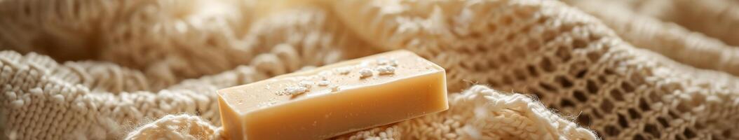Piece of Cheese on Table photo