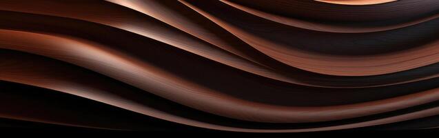 Brown Material Wave in Computer Generated Image photo