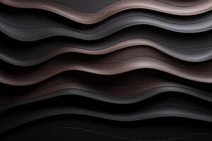 Monochrome Abstract Wavy Patterns photo