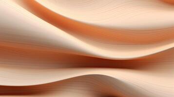 Close Up View of Wavy Beige Background photo