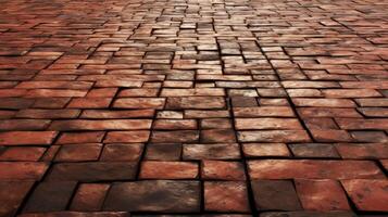 Red Brick Road Under Sky photo