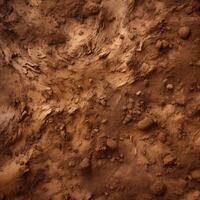 Close Up of Dirt Surface With Rocks photo