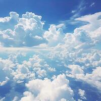 Aerial View of Sky and Clouds photo