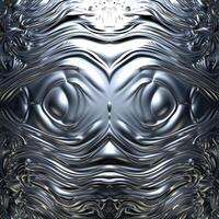Abstract Metal Background With Wavy Lines photo