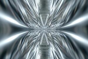 Computer Generated Image of Silver Object photo