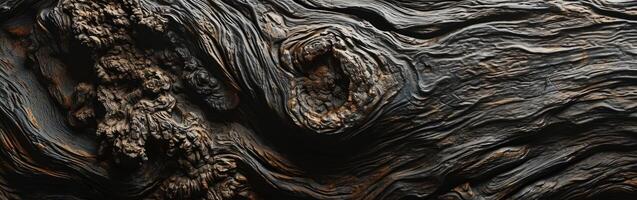 Close Up View of Bark Texture on Tree Trunk photo