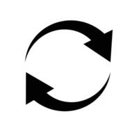 Synchronization icon. Refresh or reload. vector