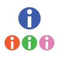 Info icon set. Information, guide. Navigation. vector