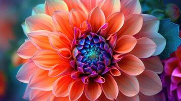 Close Up of Flower With Blurry Background photo