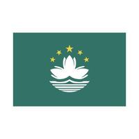 Macau flag icon vector