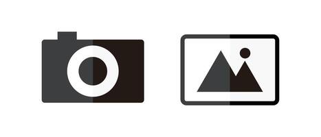 Camera and photo icons. Photography and documentation. vector