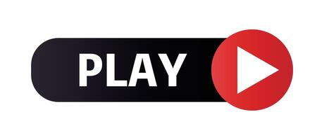 Logo on the play button vector
