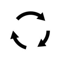 Rotating arrows. Synchronization and updating. vector
