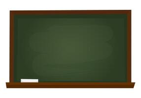 Empty blackboard with chalk vector