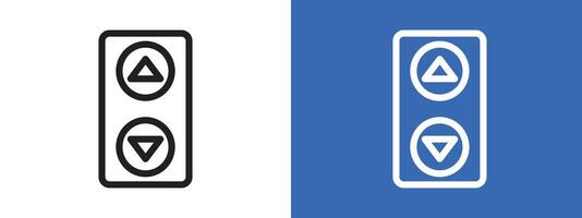 Elevator, lift button icon vector
