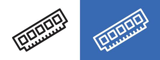 memory, ram icon vector