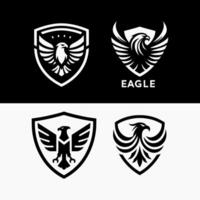 The logo design features abstract eagle wings and a shield emblem in format vector