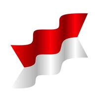indonesian flag element vector
